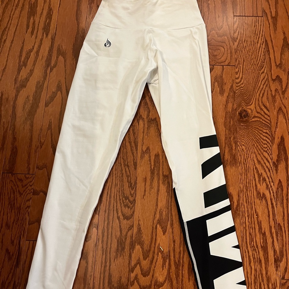 White Kids Leggings